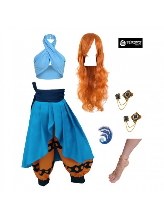 Vestito Carnevale Nami Enel Anime Piece Parrucca ONEP05